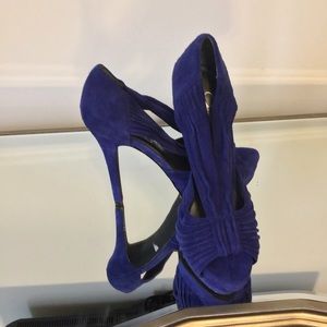 Blue Suede Heels
